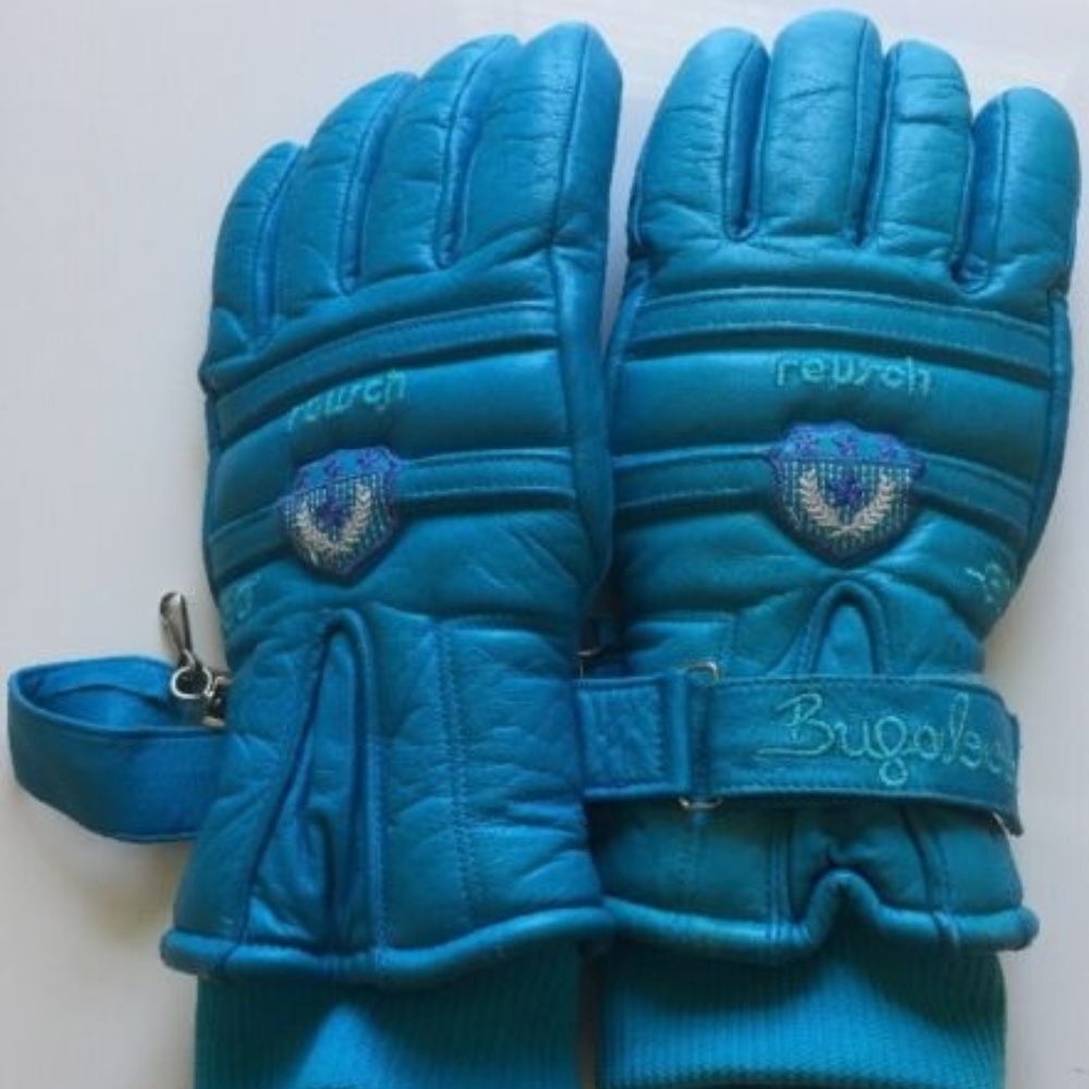 Vintage Reusch ski gloves womens size 8 retro -30